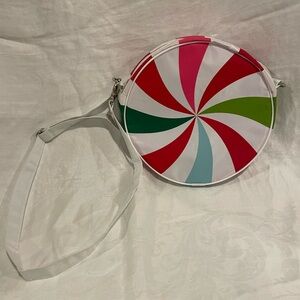 Hallmark Peppermint Swirl Crossbody bag purse